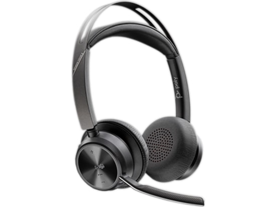 HP Poly Voyager Focus 2 VF2 9T9J6AA Kablosuz Kulaklık - Microsoft Teams Sertifikalı, ANC, BT700 Adaptör, Şarj Standı