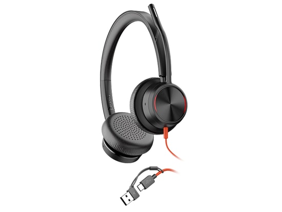 HP Poly Blackwire 8225 Stereo USB-C/A Kulaklık (8X223AA) - Siyah, Hibrit ANC, Acoustic Fence Mikrofon, 32 Ohm