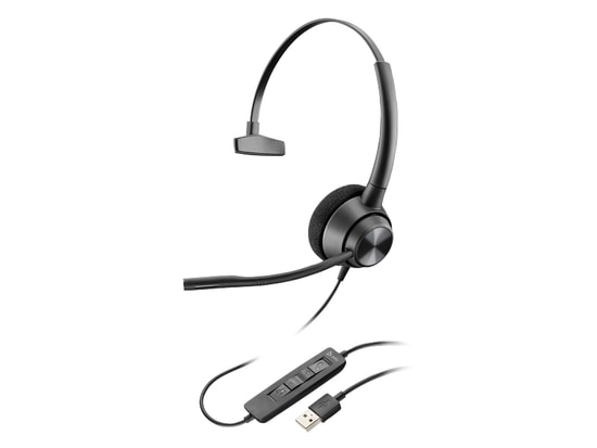HP Poly EncorePro 310 Mono USB-A 767G1AA Tek Kulaklı Kulaklık - Mikrofonlu, 32 Ohm, 2190 mm Kablo, Siyah
