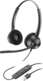 HP Poly EncorePro 320 767G0AA Stereo USB-A Kablolu Kulaklık - Gürültü Önleyici Mikrofon, Inline Kontrol, 28 mm
