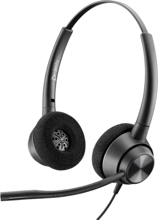 HP Poly EncorePro 320 767G0AA Stereo USB-A Kablolu Kulaklık - Gürültü Önleyici Mikrofon, Inline Kontrol, 28 mm