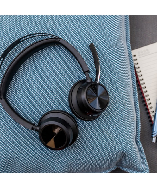 HP Poly Voyager Focus 2 9T9J4AA Kablosuz ANC Stereo Kulaklık - Microsoft Teams, Taşıma kılıfı, BT700, USB-C/A Adaptörü