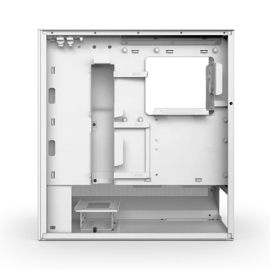 Nzxt H5 Flow 2024 Beyaz E-ATX Mid Tower Kasa (CC-H52FW-01-750-V2) - USB 3.2, USB-C, Temperli Cam, Şeffaf Yan Panel