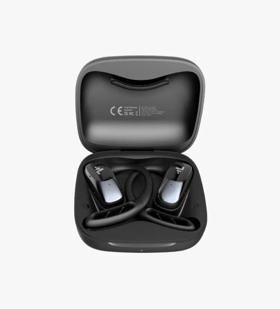 LinkTech X170 Premium Kulak Kancalı TWS Siyah Bluetooth Kulaklık - 3D Dinamik Sürücü, 400 mAh Pil, BT v5.3, 10m Menzil