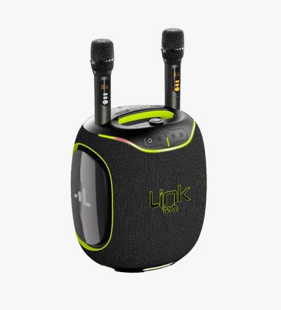 Linktech LPS-M424 300W Siyah Bluetooth Hoparlör - Çift Mikrofon, Extra Bass, 27.000 mAh Batarya, USB, Type-C, SD Kart