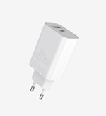 LinkTech T462e Strong 45W PD Çift Çıkışlı QC 4.0 Beyaz Hızlı Şarj Aleti (LCT-T462e) - PD 3.0, 3A Akım Korumalı