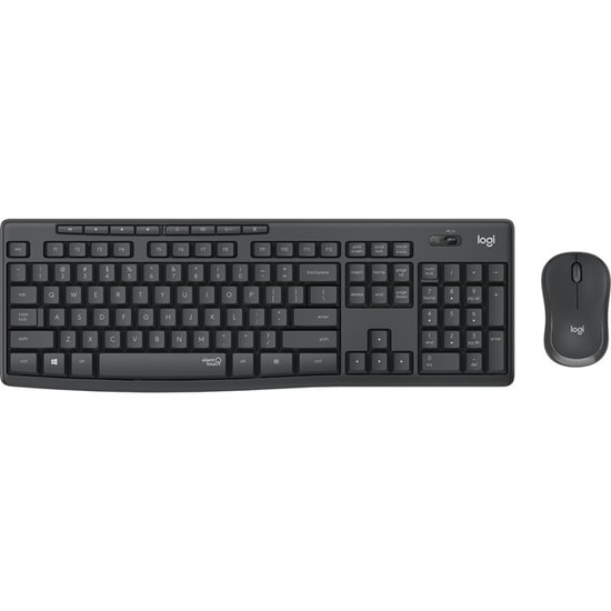 Logitech MK295 Sessiz Kablosuz Türkçe Q Düzen Klavye Mouse Seti (Siyah) (920-009804) - SilentTouch Teknolojisi