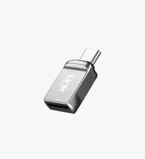 Linktech O196 USB-C Metal Gövde SD OTG Kart Okuyucu - 480 Mbps, Micro SD (TF), Micro SDHC, Micro SDXC, Max 2TB