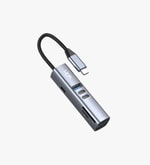Linktech A209 Premium 7si 1 Arada Type-C Hub ve TF/SD Kart Okuyucu Adaptörü - HDMI, 3xUSB-A, PD 100W Şarj, Metal Gövde