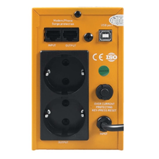 Makelsan Roar 850VA 1F/1F 1x9Ah Line Interactive UPS (MU00850L11TF005) - 480W, 12V/9Ah Akü, 335x87x143 mm