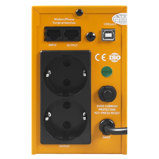 Makelsan Roar 650VA 1F/1F Line Interactive UPS (MU00650L11TF005) - 1x7Ah Akü, 360W, 5/10 Dakika, 335x87x143 mm