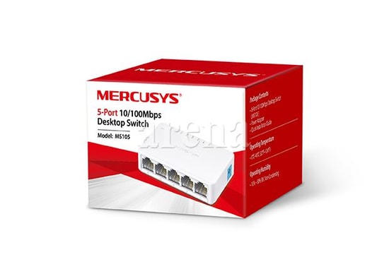 TP-Link Mercusys MS105 5-Port 10/100Mbps Yönetilemeyen Masaüstü Switch - Tak & Çalıştır Ağ Genişletme