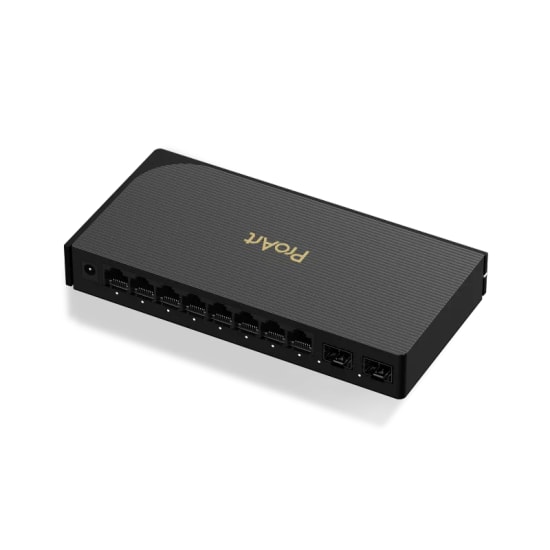 Asus ProArt PQG-U1080 8 Port 2.5G RJ45, 2 Port 10G SFP+ Switch - Siyah, Tak Çalıştır, 16K MAC, 10K Jumbo Frame, 8Mbit