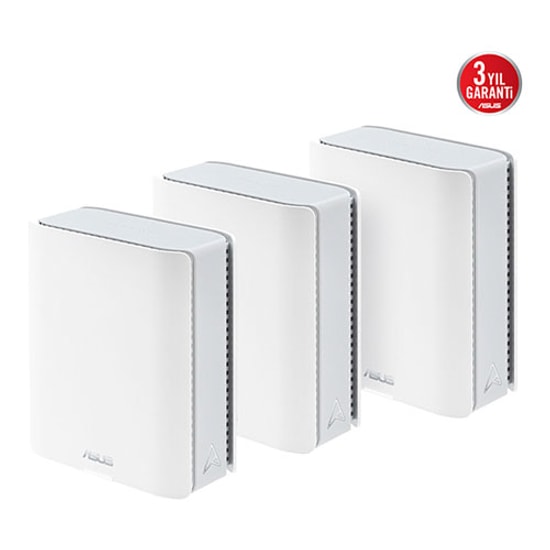Asus ZenWiFi BT8 (BT8-3P) 3'lü Paket Wi-Fi 7 Mesh Sistemi - BE14000 Tri-Band, 7 Anten, Dahili Anten, USB, MU-MIMO