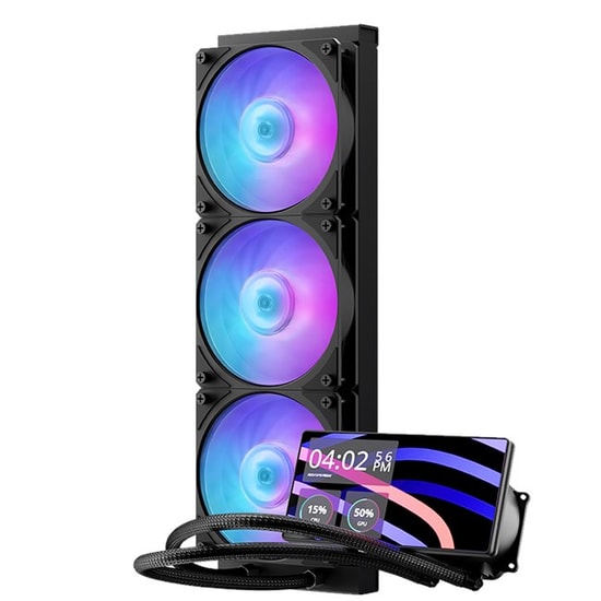 Cooler Master MasterLiquid Core LCD ARGB MLW-D36M-A24PA-L1 360mm Sıvı İşlemci Soğutucu - 6 inç LCD, Intel 1851/AM5