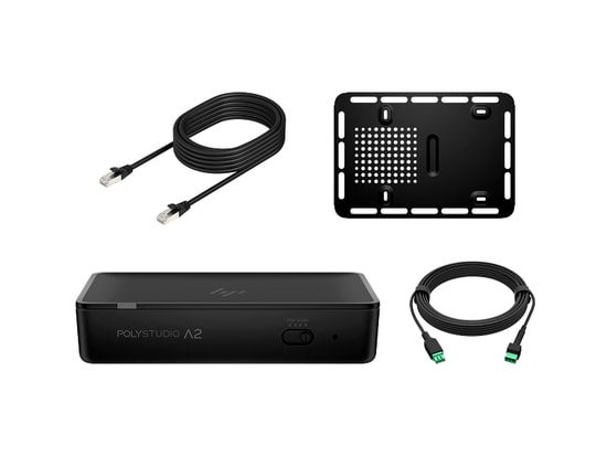 HP Poly A2 Audio Bridge (B22X2AA) Siyah Ses Köprüsü - CAT6A, 4 A2B Veri Yolu, PoE+/++ Ethernet Güç Desteği