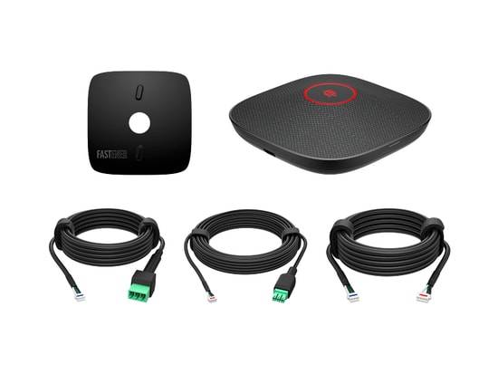 HP Poly Studio A2 B22X6AA Siyah Montaj Plakalı Masa Mikrofonu - 4 Mikrofon Elementi, 8 Adede Kadar Zincirleme, 120 g