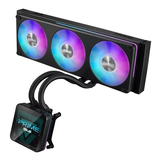 Asus Prime SLC II 360mm 3.95” IPS Ekranlı Sıvı CPU Soğutucu AIO - ASUS InfoHub, Intel LGA1700, AMD AM4/AM5