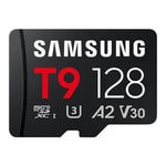 Samsung T9 MB-MH128T/WW 128GB UHS-I U3 V30 MicroSDXC Hafıza Kartı - A2, 200 MB/s Okuma, 130 MB/s Yazma, 4K Destekli