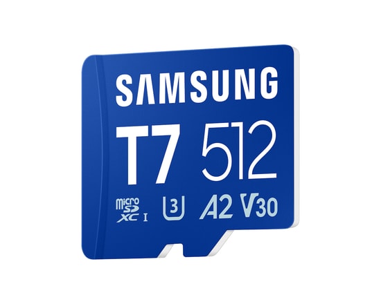 Samsung T7 512GB MB-MB512T/WW UHS-I U3 V30 microSDXC Hafıza Kartı - Class 10, A2, 170 MB/s Okuma, 4K Destekli