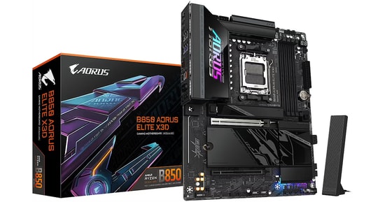 Gigabyte B850 Aorus Elite X3D DDR5 ATX AM5 Anakart - HDMI, Wi-Fi 7, 256GB RAM, 4x M.2, Realtek 5GbE LAN, RAID