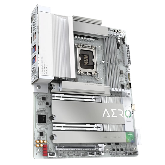 Gigabyte Z890-AERO-G ATX Anakart - LGA1851, DDR5 9200 MT/s (OC), 256 GB, 5xM.2, Wi-Fi 7, 2.5GbE LAN, Bluetooth 5.4