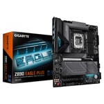 Gigabyte Z890 EAGLE PLUS DDR5 ATX Anakart - LGA1851, Intel Z890, DDR5 9466+ MT/s (OC), 256 GB, 4x M.2, 2.5GbE LAN