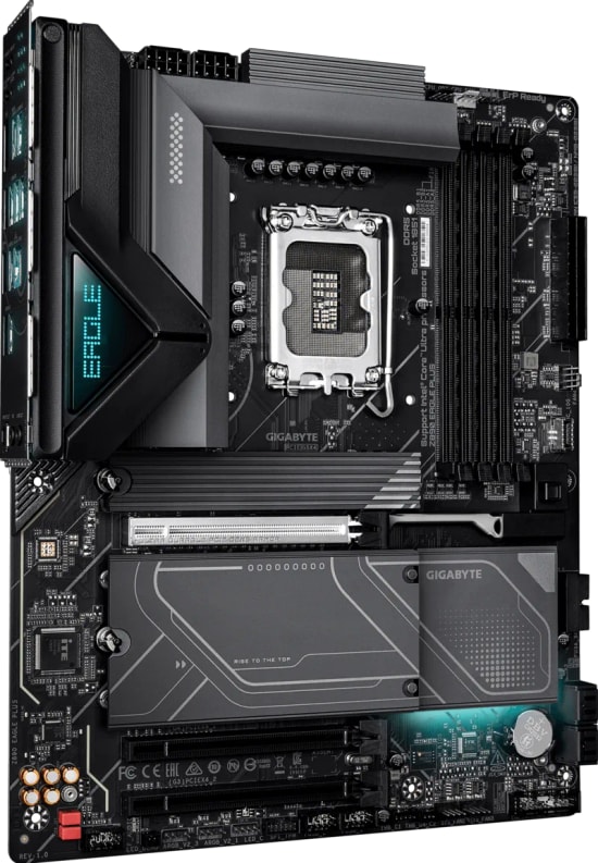 Gigabyte Z890 EAGLE PLUS DDR5 ATX Anakart - LGA1851, Intel Z890, DDR5 9466+ MT/s (OC), 256 GB, 4x M.2, 2.5GbE LAN