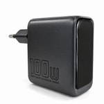 Nettech NT-HCH17 100W GaN Siyah Şarj Aleti - 3 Çıkışlı, USB + PD, Hızlı Şarj Desteği, 24 Ay Garantili Adaptör