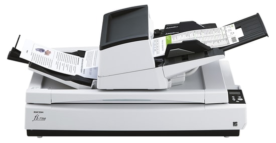 Ricoh fi-7700 A3 100ppm ADF Tarayıcı - Çift Taraflı Tarama, 300 Sayfa ADF, 600 dpi, Flatbed, USB Bağlantı