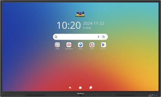 ViewSonic IFP6535-1-1C 65 İnç 4K EDLA İnteraktif Monitör - Android 16, 8GB RAM, 128GB Depolama, 64 Nokta Dokunmatik