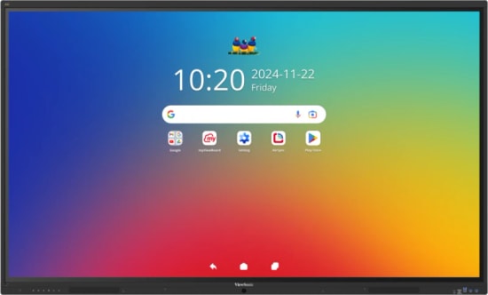 ViewSonic IFP7541-1-1C 75 İnç 4K İnteraktif Monitör - EDLA, Android 16, 8GB RAM, 128GB Depolama, 64 Nokta Dokunmatik
