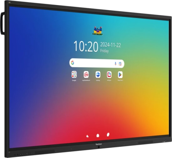 ViewSonic IFP7541-1-1C 75 İnç 4K İnteraktif Monitör - EDLA, Android 16, 8GB RAM, 128GB Depolama, 64 Nokta Dokunmatik