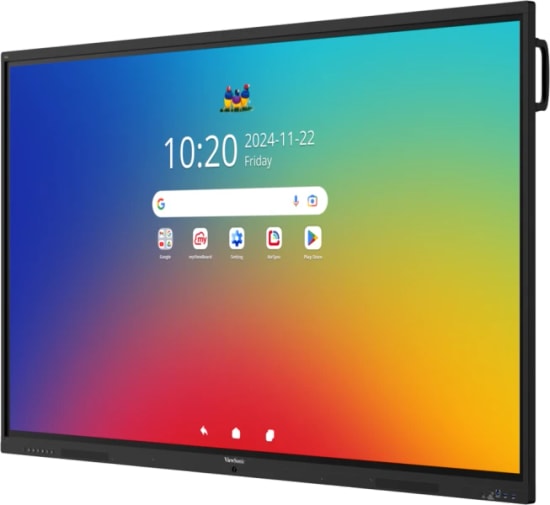 ViewSonic IFP7541-1-1C 75 İnç 4K İnteraktif Monitör - EDLA, Android 16, 8GB RAM, 128GB Depolama, 64 Nokta Dokunmatik