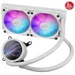Asus ROG RYUO III 240 ARGB Beyaz Sıvı İşlemci Soğutucu - Anime Matrix LED Ekran, 2x120mm Fan, 2200 RPM, 36,45 dBA