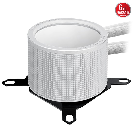 Asus ROG RYUO III 240 ARGB Beyaz Sıvı İşlemci Soğutucu - Anime Matrix LED Ekran, 2x120mm Fan, 2200 RPM, 36,45 dBA