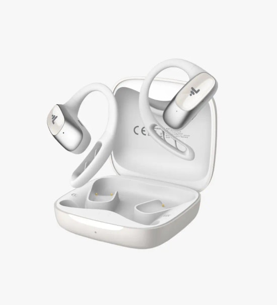 LinkTech X170 Premium Kulak Kancalı TWS Beyaz Bluetooth Kulaklık - 3D Dinamik Sürücü, 400 mAh Pil, BT v5.3, 10m Menzil