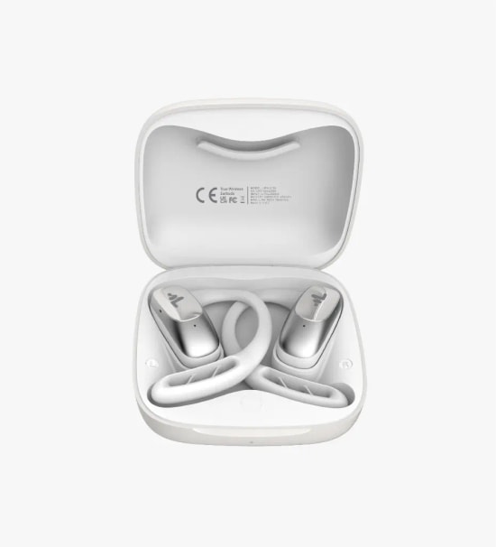 LinkTech X170 Premium Kulak Kancalı TWS Beyaz Bluetooth Kulaklık - 3D Dinamik Sürücü, 400 mAh Pil, BT v5.3, 10m Menzil