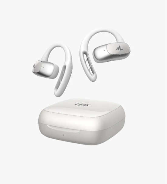 LinkTech X170 Premium Kulak Kancalı TWS Beyaz Bluetooth Kulaklık - 3D Dinamik Sürücü, 400 mAh Pil, BT v5.3, 10m Menzil