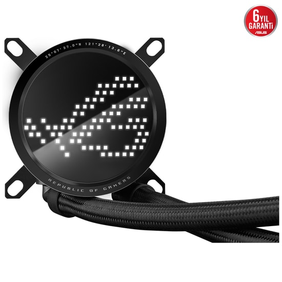 Asus ROG-RYUO-III-240-ARGB Sıvı İşlemci Soğutucu - Anime Matrix LED, 2x120mm ARGB Fan, Aura Sync, 2200 RPM, 36,45 dBA