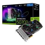 PNY RTX 5070 Ti EPIC-X ARGB OC (VCG5070T16TFXXPB1-O) Ekran Kartı - 16GB GDDR7, 256 Bit, PCIe 5.0, 300 W, Üçlü Fan