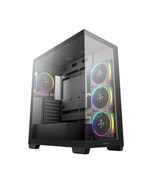 Deep Cool CG580-4F-V2 Siyah ATX Mid-Tower Bilgisayar Kasası - 2x 3.5" HDD Yuvası, Fan Aydınlatması, PSU Yok