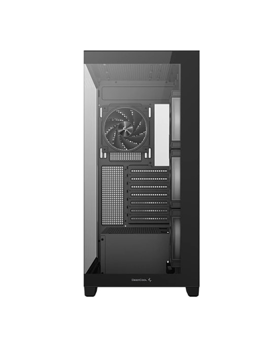 Deep Cool CG580-4F-V2 Siyah ATX Mid-Tower Bilgisayar Kasası - 2x 3.5" HDD Yuvası, Fan Aydınlatması, PSU Yok