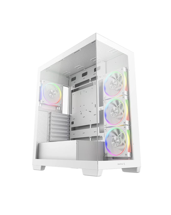 Deep Cool Beyaz ATX Mid-Tower Kasa (CG580-4F-WH-V2) - RGB Aydınlatma, 2x 3.5 İnç HDD Yuvası, USB 3.0 Bağlantısı