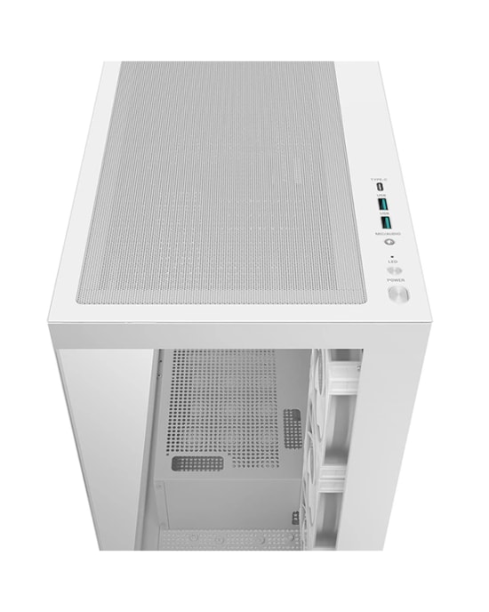 Deep Cool Beyaz ATX Mid-Tower Kasa (CG580-4F-WH-V2) - RGB Aydınlatma, 2x 3.5 İnç HDD Yuvası, USB 3.0 Bağlantısı