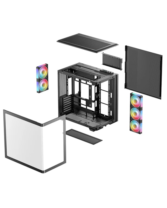Deep Cool CG590U-5F Siyah ATX Bilgisayar Kasası - PSU Yok, 2x 3.5" HDD Yuvası Adedi, 2 USB 3.0, 7 PCI Yuvası