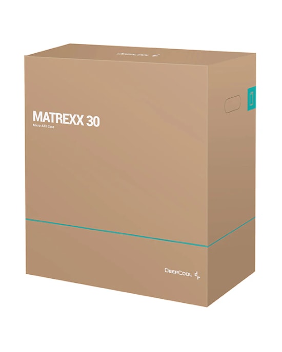 Deep Cool MATREXX-30 Micro-ATX Mid-Tower Bilgisayar Kasası - Siyah, PSU Yok, 2x 3.5" HDD Yuvası, 4 PCI Yuvası