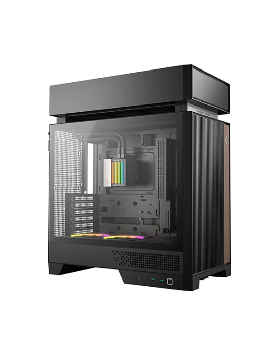 Deep Cool CL6600 Siyah ATX Gaming Kasa - Temperli Cam, 360mm Radyatör, 2x120mm ARGB Fan, USB Type-C, USB 3.0