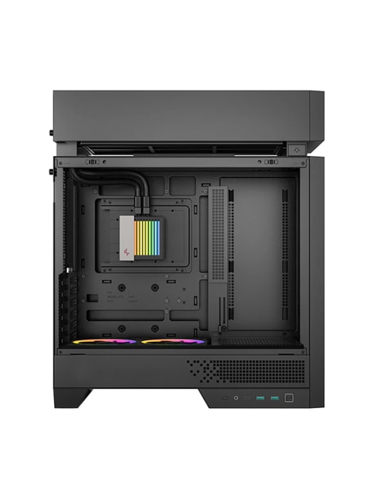 Deep Cool CL6600 Siyah ATX Gaming Kasa - Temperli Cam, 360mm Radyatör, 2x120mm ARGB Fan, USB Type-C, USB 3.0