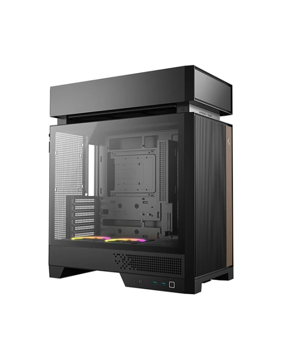 Deep Cool CL660 Siyah ATX Gaming Kasa - Temperli Cam, 360mm Radyatör Desteği, USB 3.0 ve Gen2 Type-C, 2x120mm ARGB Fan